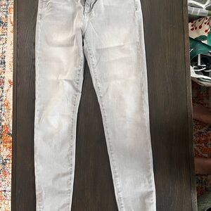 Banana Republic Light Gray Skinny Jeans